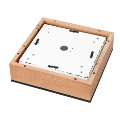 Deckenleuchte Holz B: 31 cm klein quadratisch 2x E27