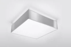 Deckenleuchte in Grau 2-flmg