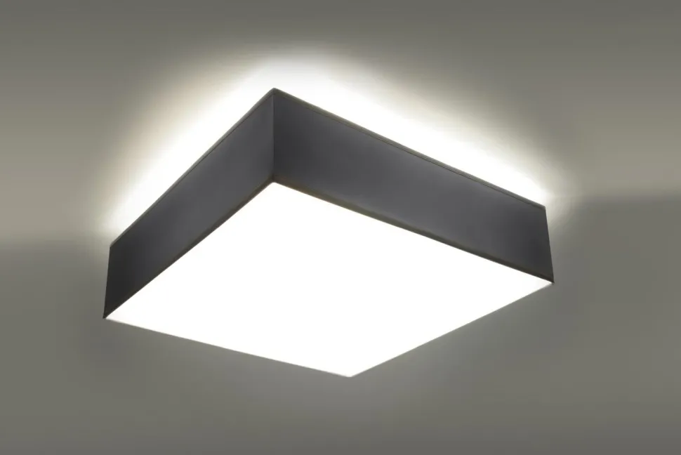 Deckenleuchte in Grau 2-flmg