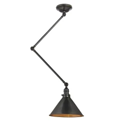 Deckenleuchte ISMENE in Bronze kürzbar Ø30cm Lampe