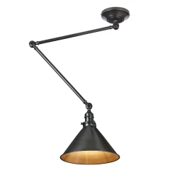 Deckenleuchte ISMENE in Bronze kürzbar Ø30cm Lampe