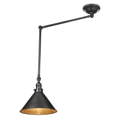 Deckenleuchte ISMENE in Bronze kürzbar Ø30cm Lampe