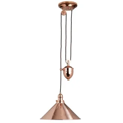 Deckenleuchte ISMENE in Kupfer kürzbar Ø37cm Lampe