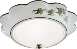 Deckenleuchte Keramik Glas E27 Ø 35 cm rund Landhaus