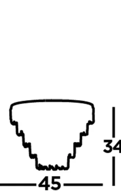 Deckenleuchte Kristall Ø 45 cm Rauchglas Art Déco