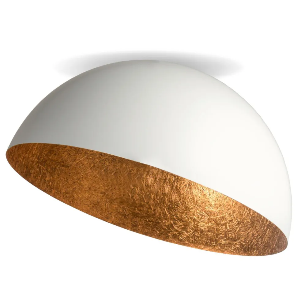 Deckenleuchte Kupfer Weiß klein Ø35 cm E27 Loft Design