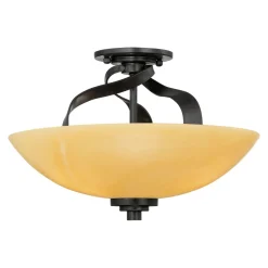 Deckenleuchte LAPIDE Gelb Schwarz Design Lampe