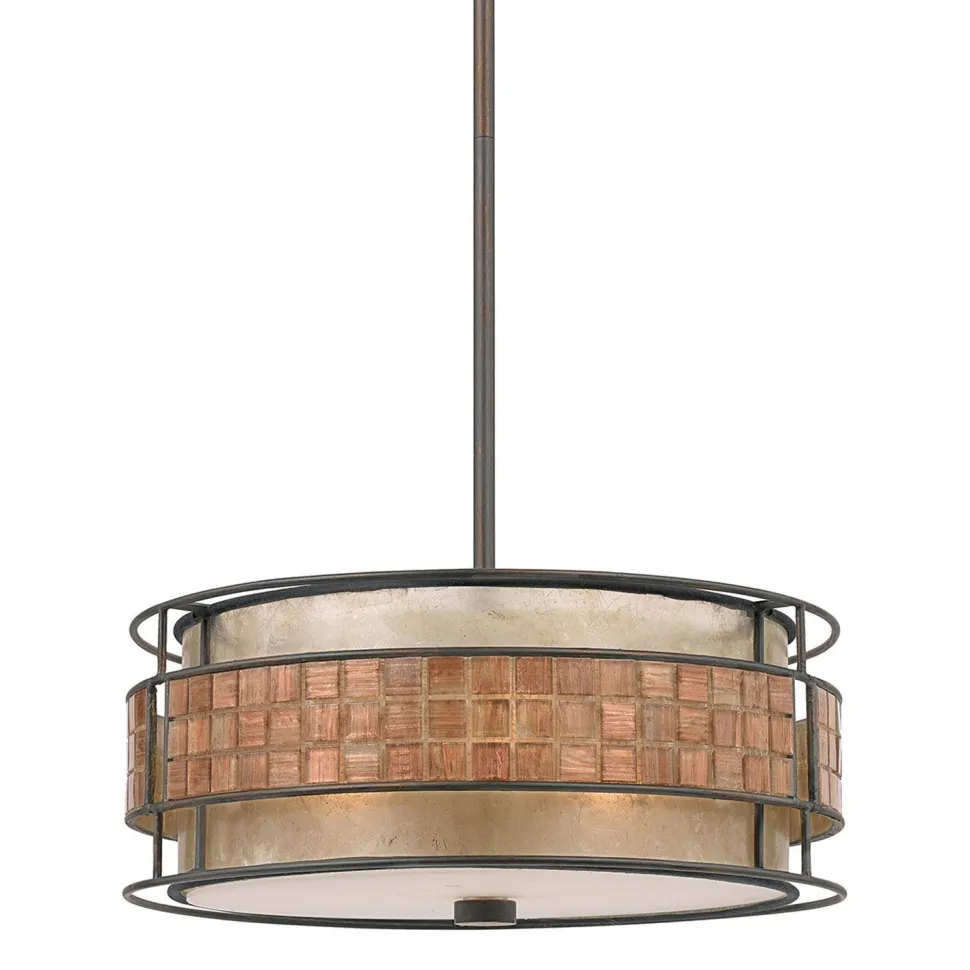 Deckenleuchte LARA Mica Glas 4-flmg bis 1,2m Ø56cm