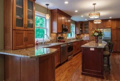 Deckenleuchte LARA Mica Glas 4-flmg bis 1,2m Ø56cm