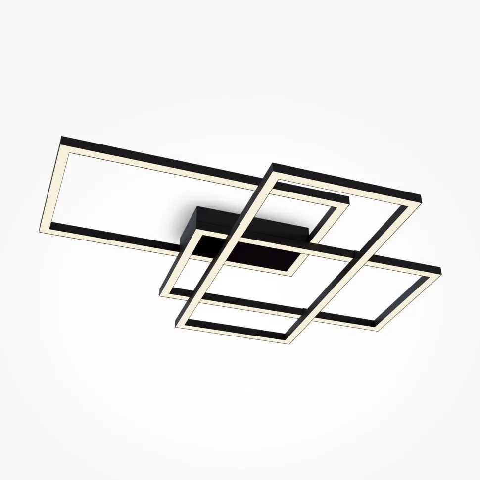 Deckenleuchte LED Metall Schwarz 2900 lm Modern MIA