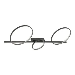 Deckenleuchte LED Schwarz 100 cm lang 3000 K 1100 lm Modern