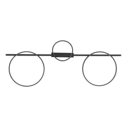 Deckenleuchte LED Schwarz 100 cm lang 3000 K 1100 lm Modern