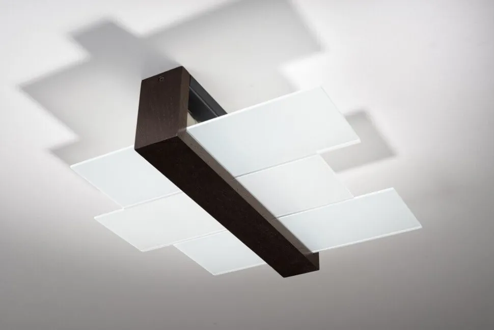 Deckenleuchte LEDA in Braun 2-flmg