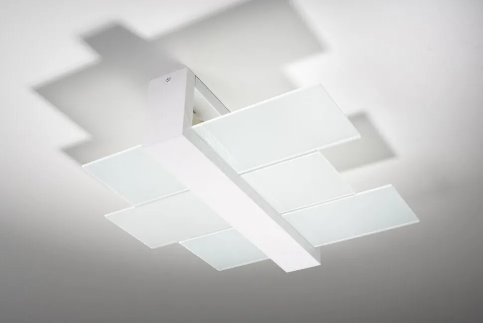 Deckenleuchte LEDA in Weiß 2-flmg