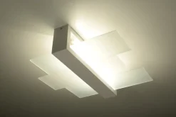 Deckenleuchte LEDA in Weiß 2-flmg