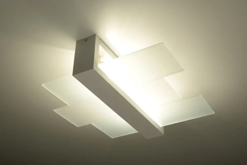 Deckenleuchte LEDA in Weiß 2-flmg