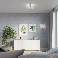 Deckenleuchte LEDA in Weiß 2-flmg