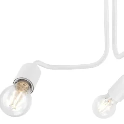 Deckenleuchte LIZBETH Weiß Modern Metall Lampe