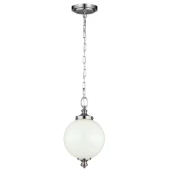 Deckenleuchte LORIN Ø22cm Silber Weiß Design Lampe