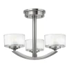 Deckenleuchte LOU 3xE27 Nickel Lampe Wohnzimmer