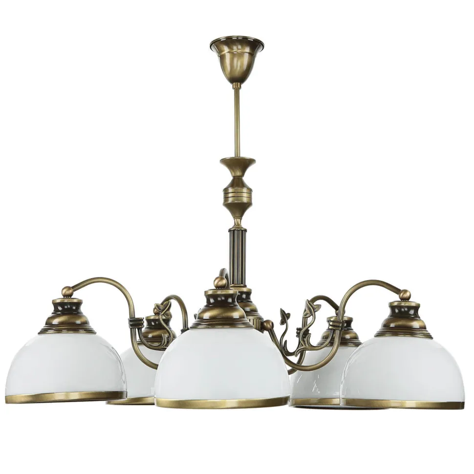 Deckenleuchte MARLOW Messing antik Ø70cm Esstisch