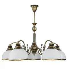 Deckenleuchte MARLOW Messing antik Ø70cm Esstisch