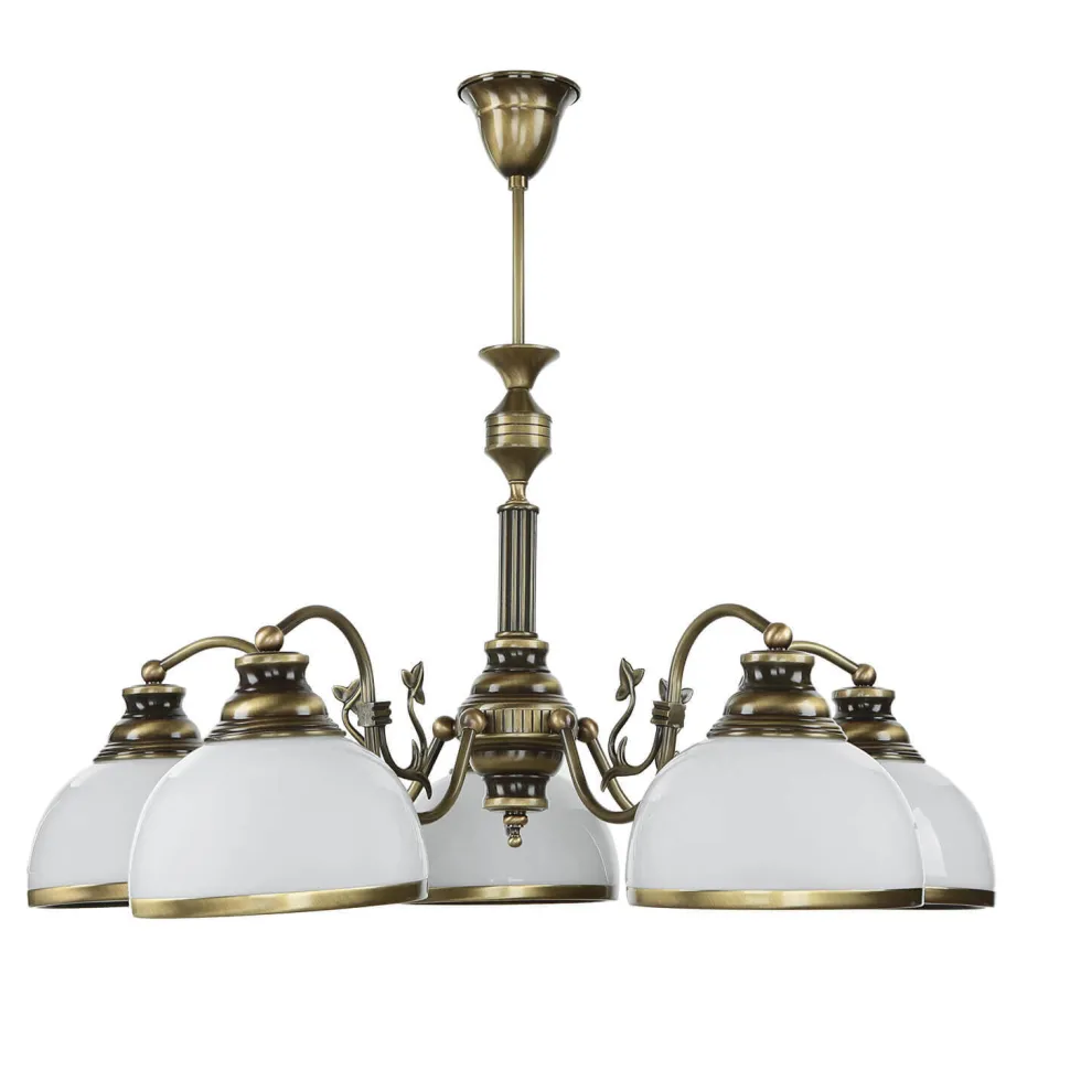 Deckenleuchte MARLOW Messing antik Ø70cm Esstisch