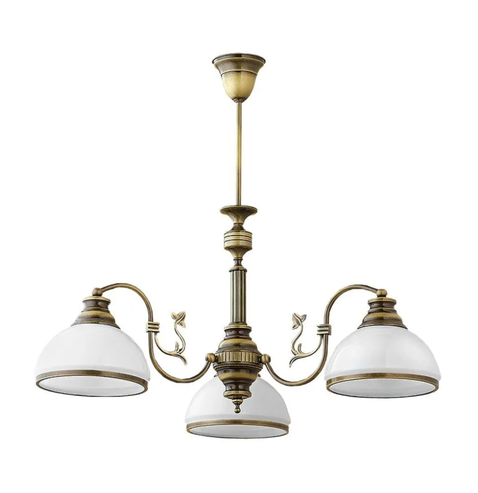 Deckenleuchte Messing antik 3xE27 MARLOW Esszimmer