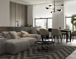 Deckenleuchte Metall 125 cm breit Schwarz G9 Modern