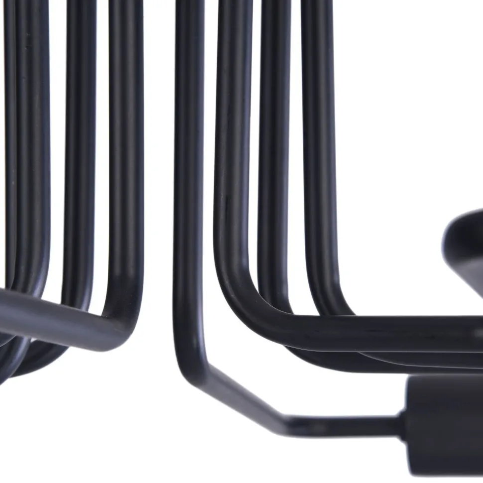 Deckenleuchte Metall E27 Schwarz Retro Design LENI