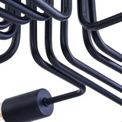 Deckenleuchte Metall E27 Schwarz Retro LENI