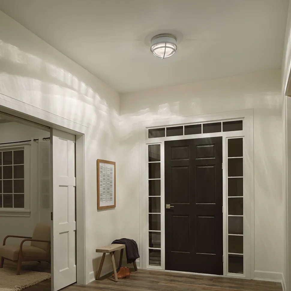 Deckenleuchte Metall Glas D: 30,5 cm rund 2x E27