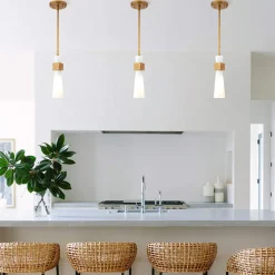 Deckenleuchte Metall Glas in Gold Antik Weiß E27 verstellbar