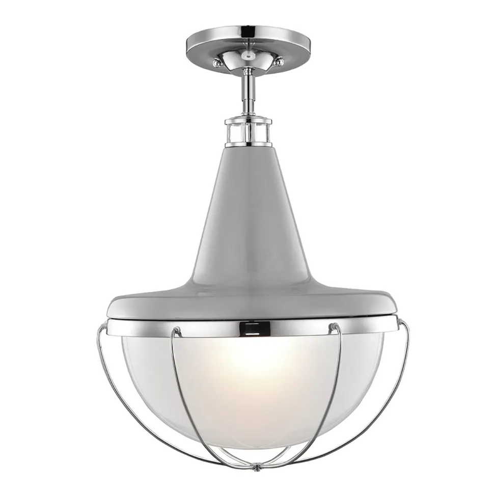 Deckenleuchte Metall Glas Industrial Design E27 Ø35cm