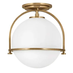 Deckenleuchte Metall Glas rund Ø 28,2 cm E27 Vintage