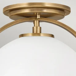 Deckenleuchte Metall Glas rund Ø 28,2 cm E27 Vintage