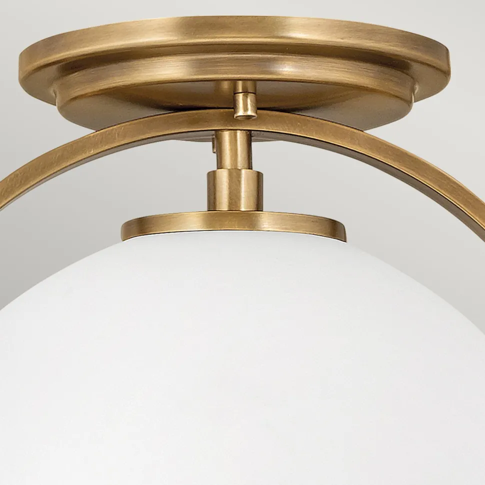 Deckenleuchte Metall Glas rund Ø 28,2 cm E27 Vintage