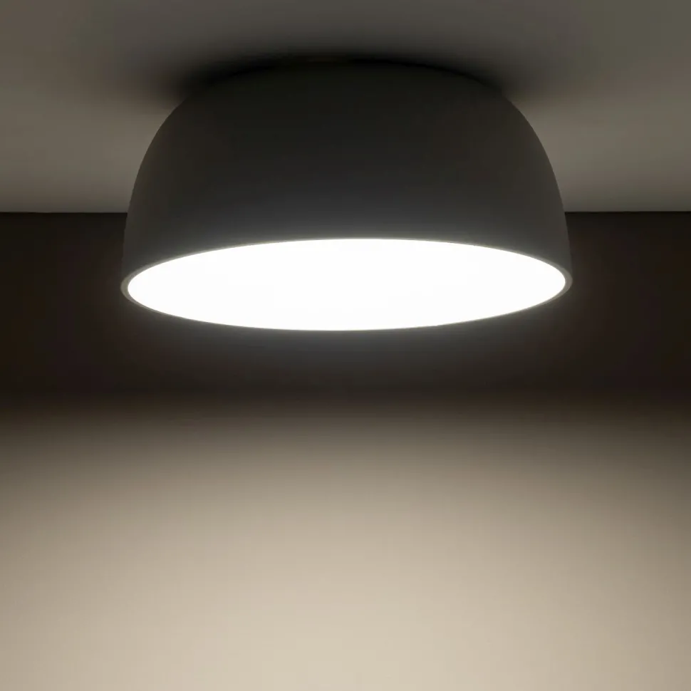 Deckenleuchte Metall Grau wohnlich E27 Ø38 cm 3-flammig