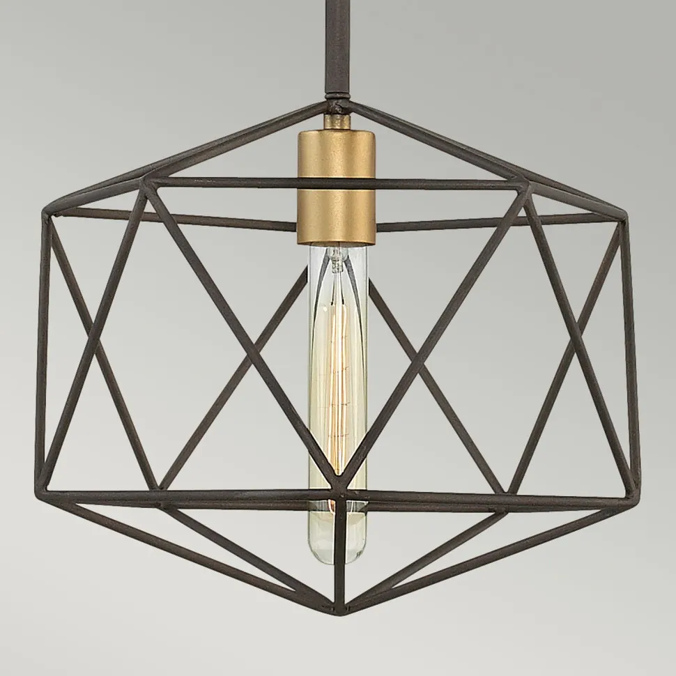 Deckenleuchte Metall in Bronze verstellbar E27