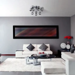 Deckenleuchte Metall Rauchglas G9 B: 60 cm Kugelschirm