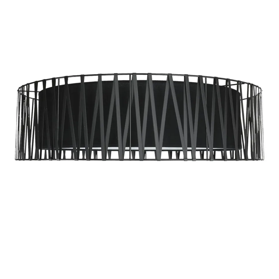 Deckenleuchte MINA Schwarz Stoff Wohnzimmer Lampe