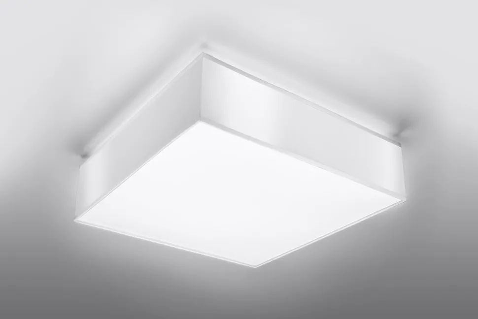 Deckenleuchte Modern 55 cm breit Weiß quadratisch