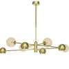 Deckenleuchte Modern in Gold Bernstein G9 GU10 100 cm