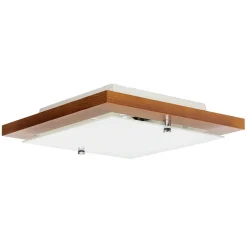 Deckenleuchte Modern Wohnzimmer Holz quadratisch