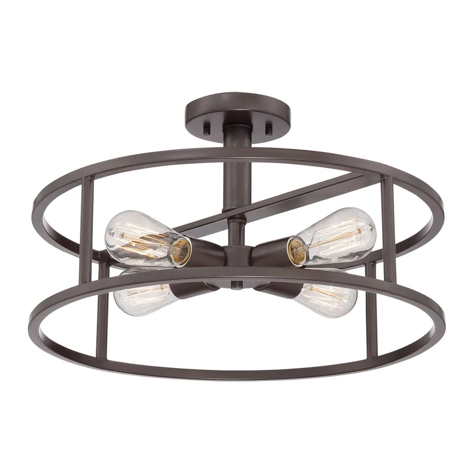 Deckenleuchte PEROY Bronze Ø46cm kürzbar Lampe