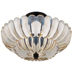 Deckenleuchte Rauchglas rund Ø 39,5 cm 4x E14