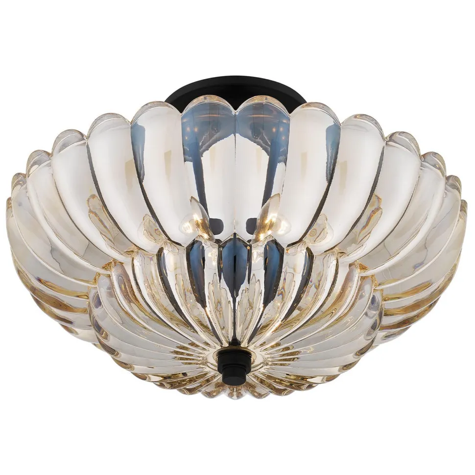 Deckenleuchte Rauchglas rund Ø 39,5 cm 4x E14