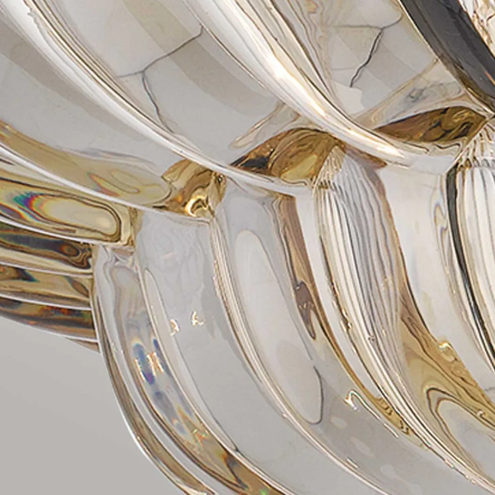 Deckenleuchte Rauchglas rund Ø 39,5 cm 4x E14