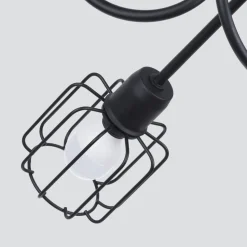 Deckenleuchte Retro Metall Schwarz starr TISTA