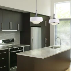 Deckenleuchte Retro Weiß blendarm Metall Glas TELVILA